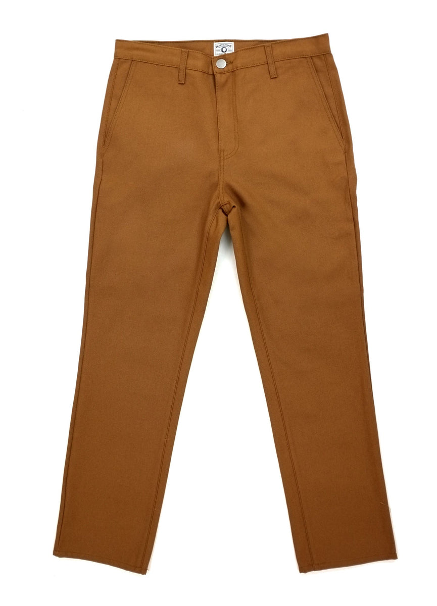 Men's Slim Fit Workwear Chino Pants in Tobacco | Made in USA