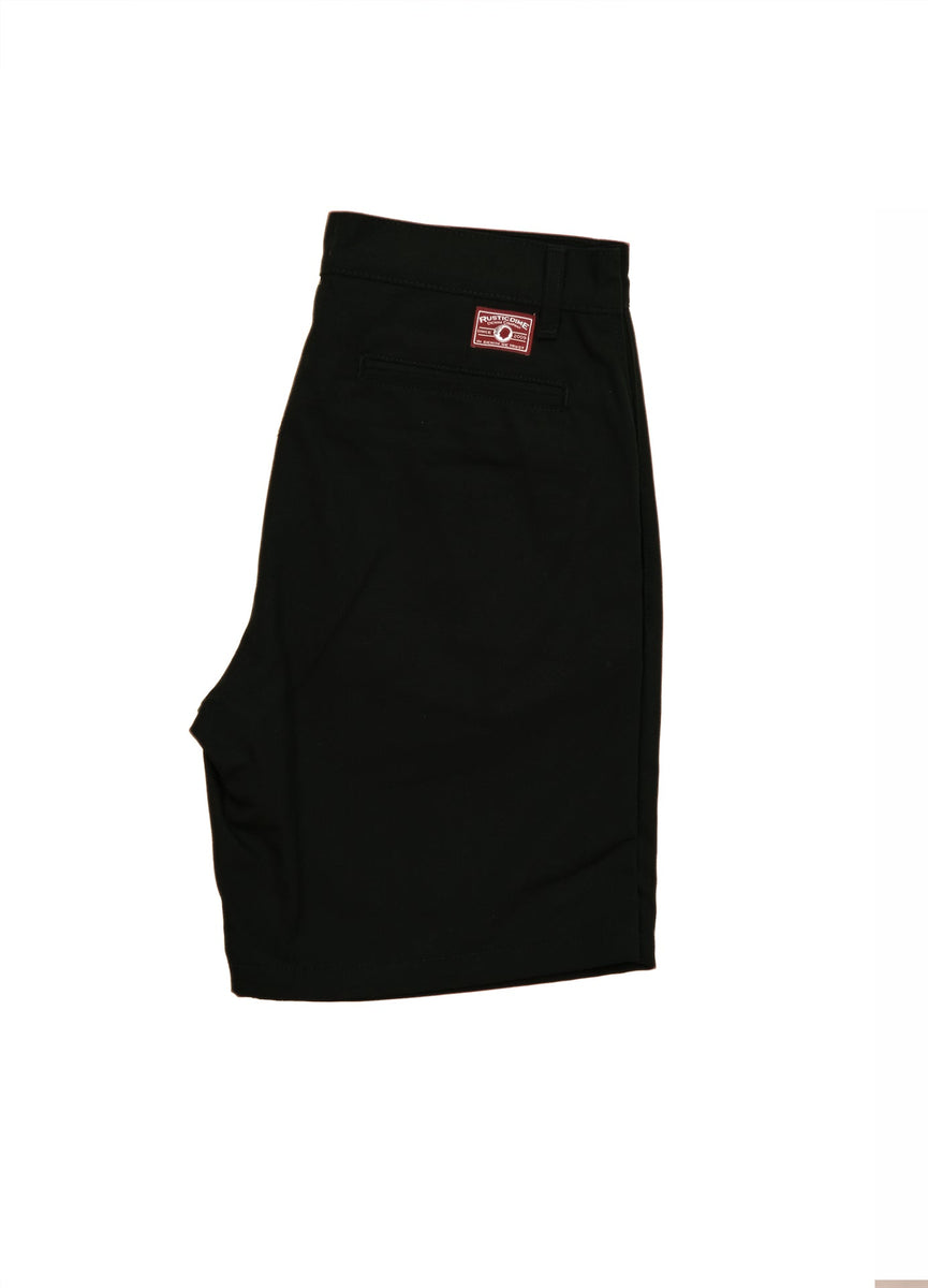 Made in USA - Rustic Dime Workwear Chino Shorts in Black