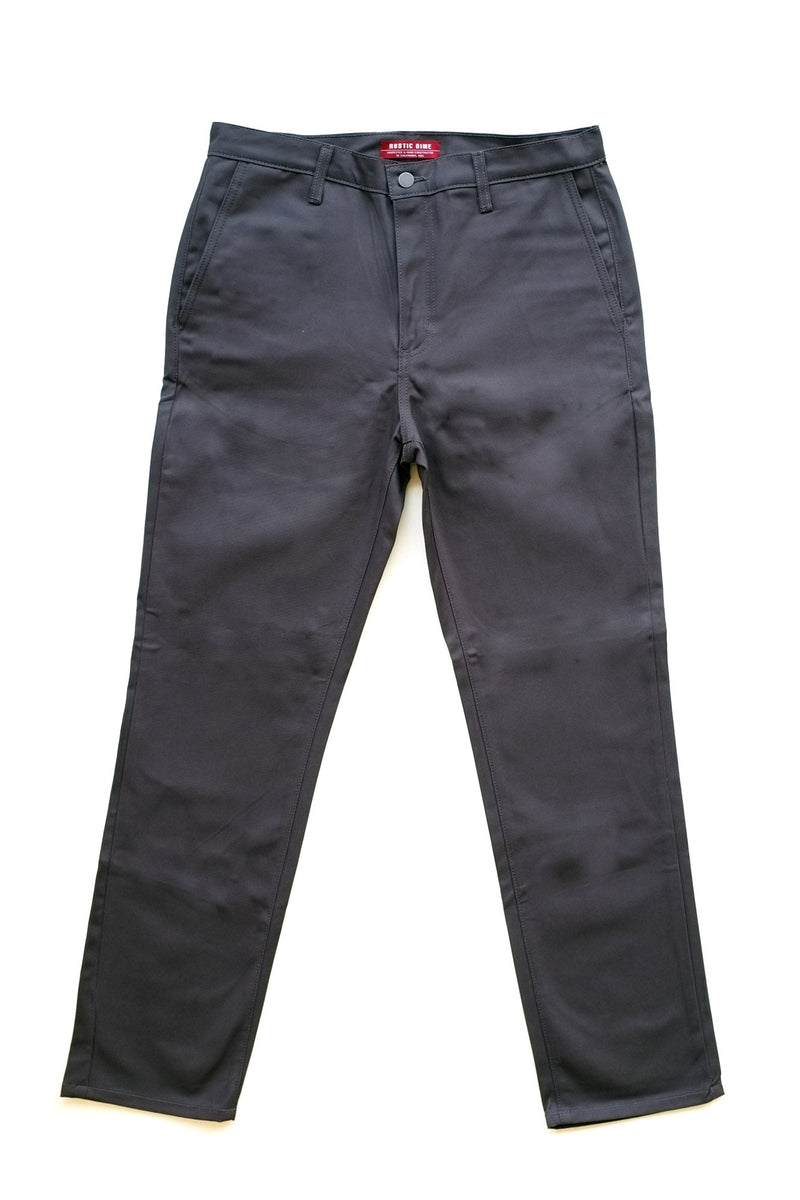 Men's Slim Fit Workwear Chino Pants in Gray Made in USA Rustic Dime